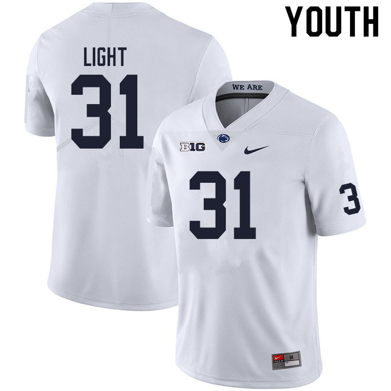 Youth #31 Denver Light Penn State Nittany Lions College Football Jerseys Sale-White